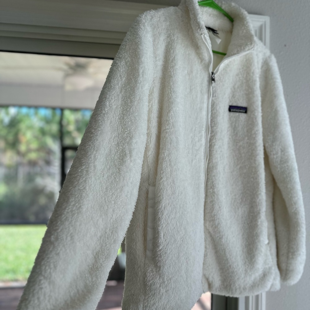 Patagonia Los Gatos Women’s Fleece Jacket in Birch White Size Large